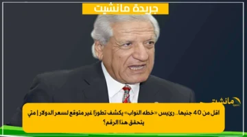 أقل من 40 جنيها.. رئيس «خطة النواب» يكشف تطورًا غير متوقع لسعر الدولار متى يتحقق هذا الرقم؟ 1